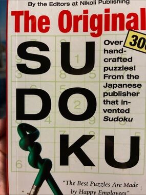 #373 New Nikoli The Original Sudoku Puzzle Book - White no markings